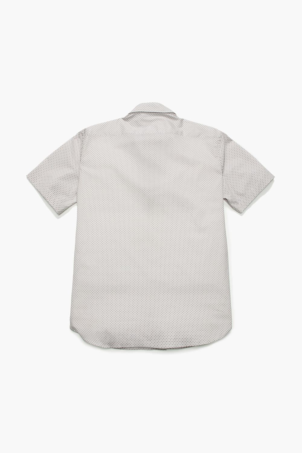 코튼 도트 패턴 851 레드 반소매 셔츠