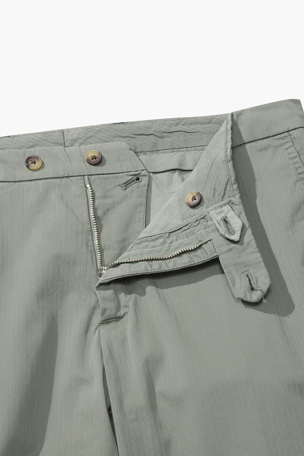 코튼 세미와이드 라이트그린 팬츠