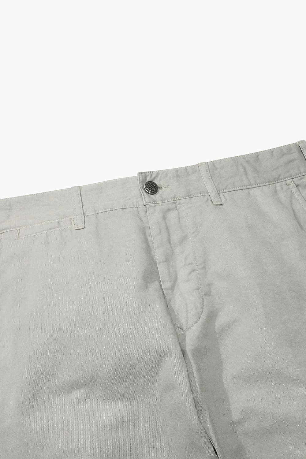 린넨 혼방 슬림 라이트베이지 캐주얼 팬츠