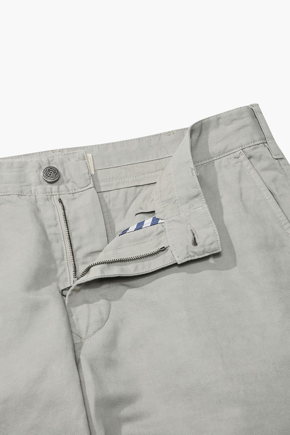 린넨 혼방 슬림 라이트베이지 캐주얼 팬츠