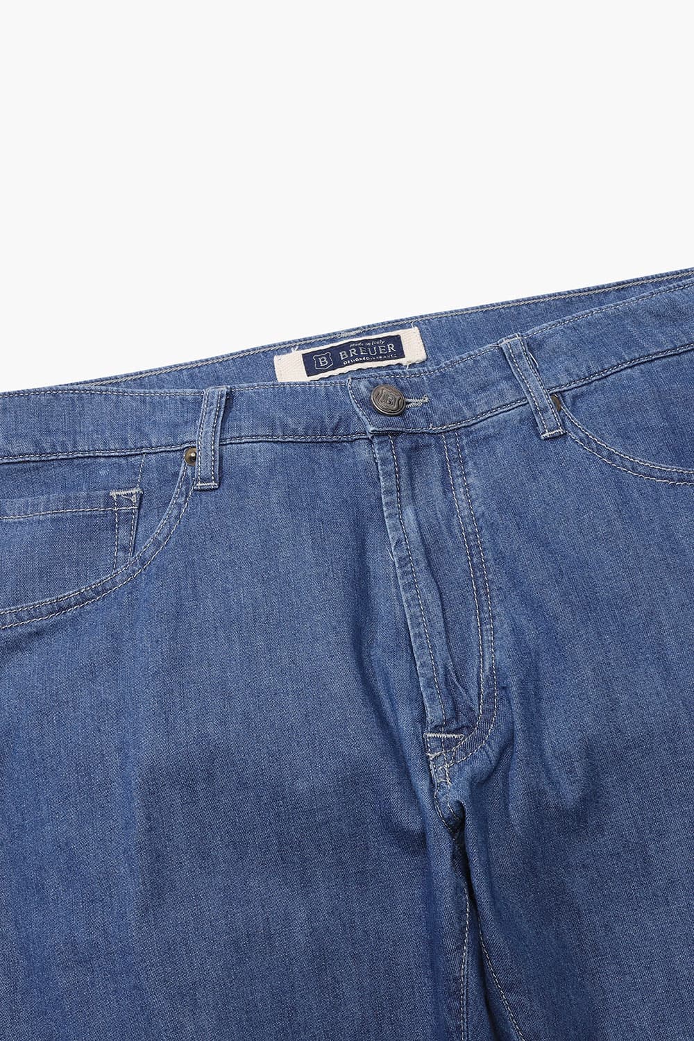 중청 데님 세미와이드 401 네이비 캐주얼 팬츠