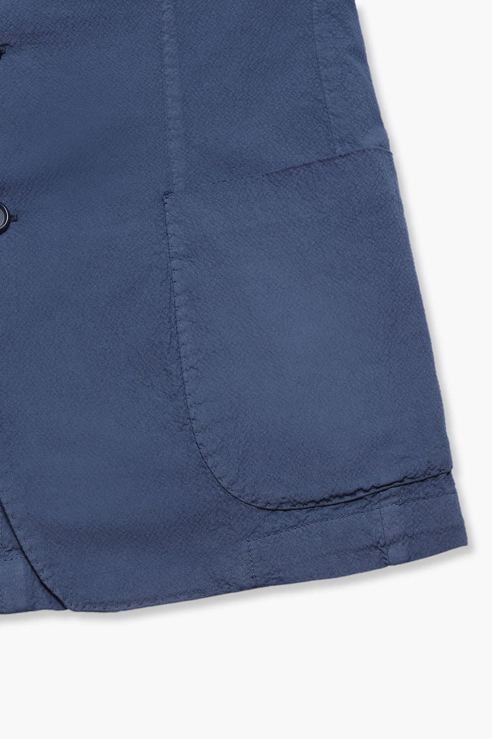 코튼 시어써커 904 네이비 테일러드 자켓