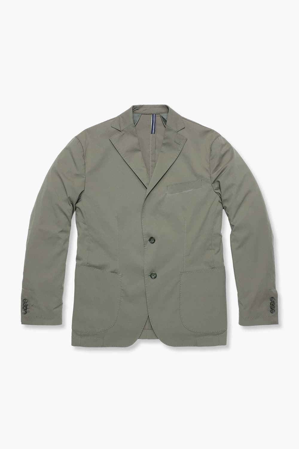 코튼 베이직 902 그린 테일러드 자켓