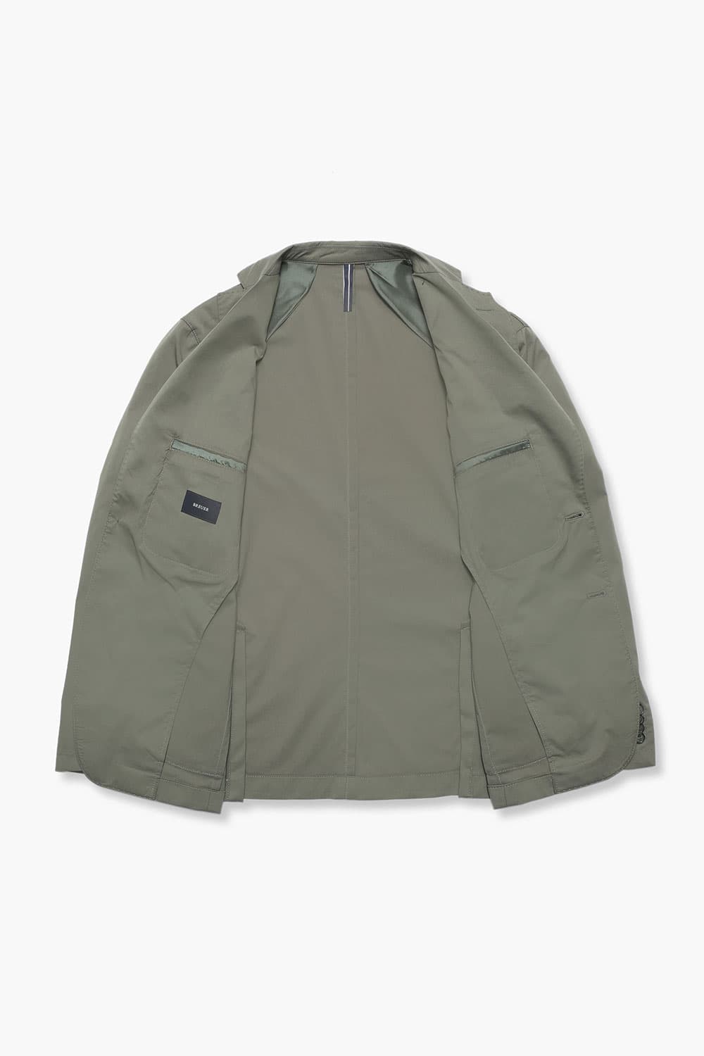 코튼 베이직 902 그린 테일러드 자켓