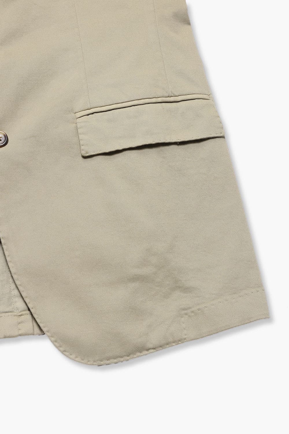 코튼 가먼트다잉 103 베이지 테일러드 자켓