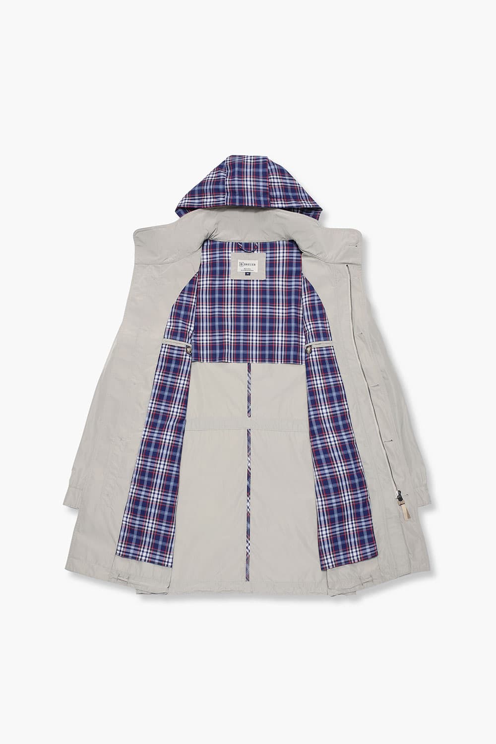 우븐 후드 105 라이트베이지 트렌치 코트