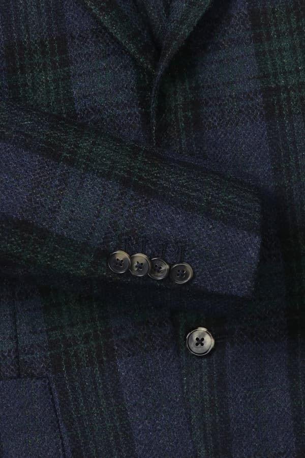 울 타탄 체크 테일러드 자켓 GSH3514H351401