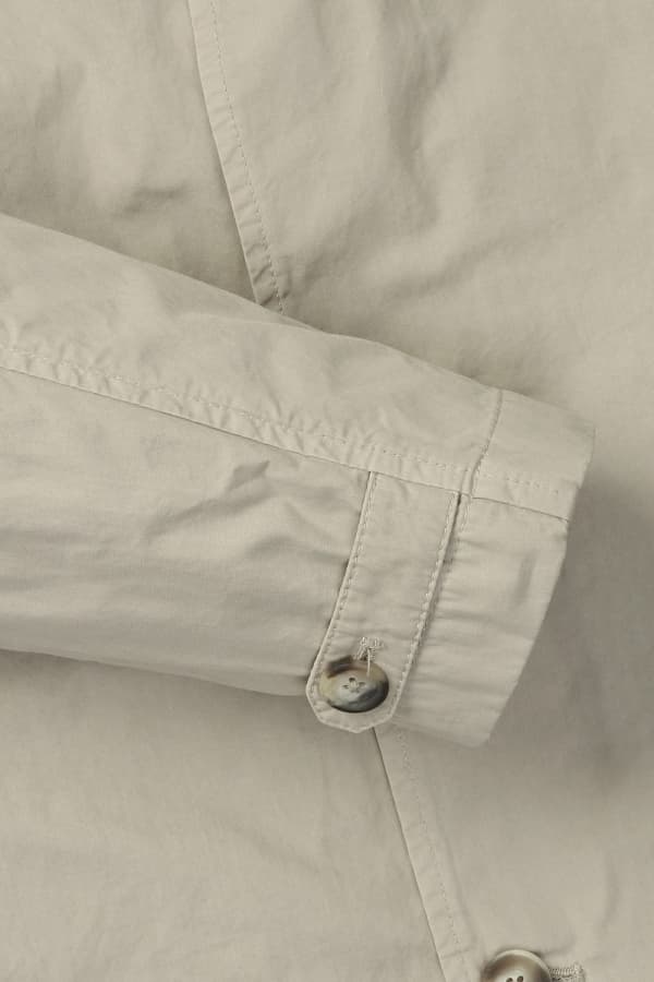 코튼 가먼트다잉 리베에라 102 베이지 트렌치 코트