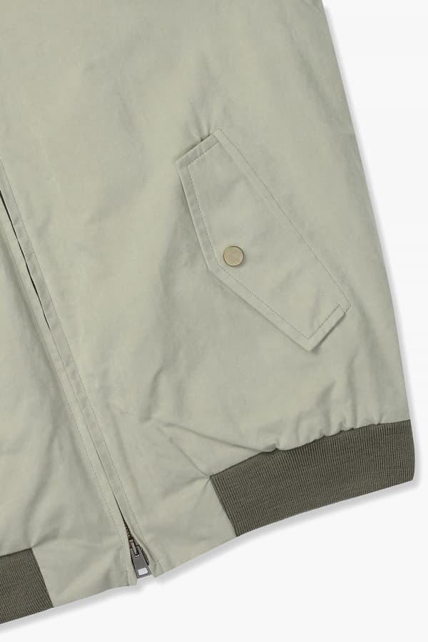 왁스 코튼 베이직 블루종 821 라이트그린 점퍼