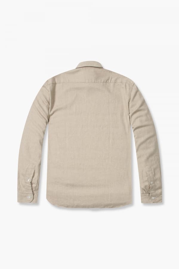 코튼 베이직 플란넬 301 베이지 셔츠