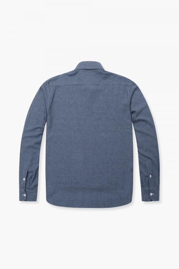 코튼 베이직 플란넬 307 네이비 셔츠