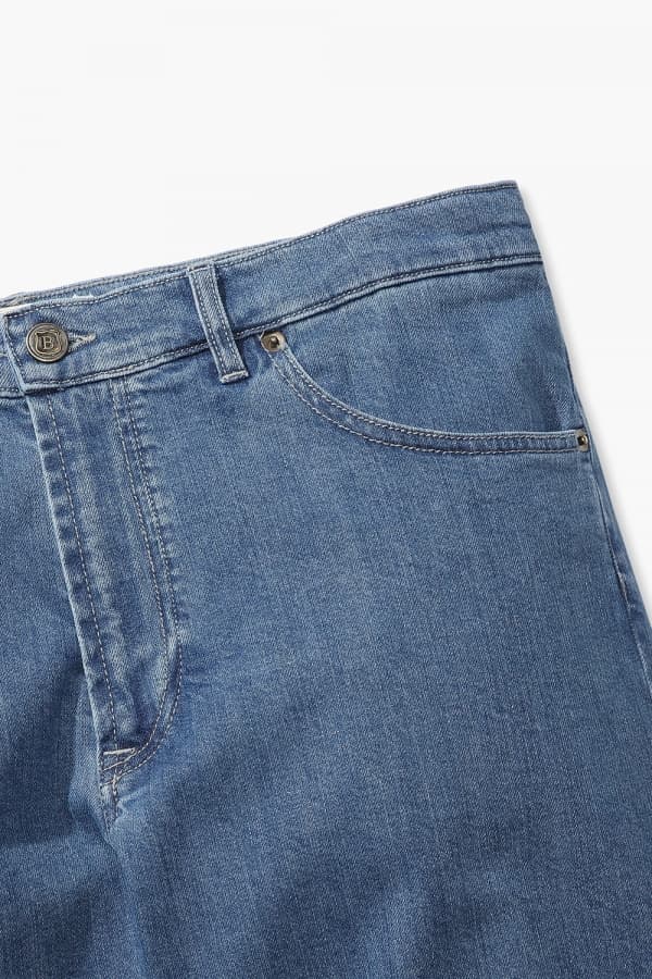 중청 데님 스트레이트 캐주얼 팬츠 PRH3538H353803