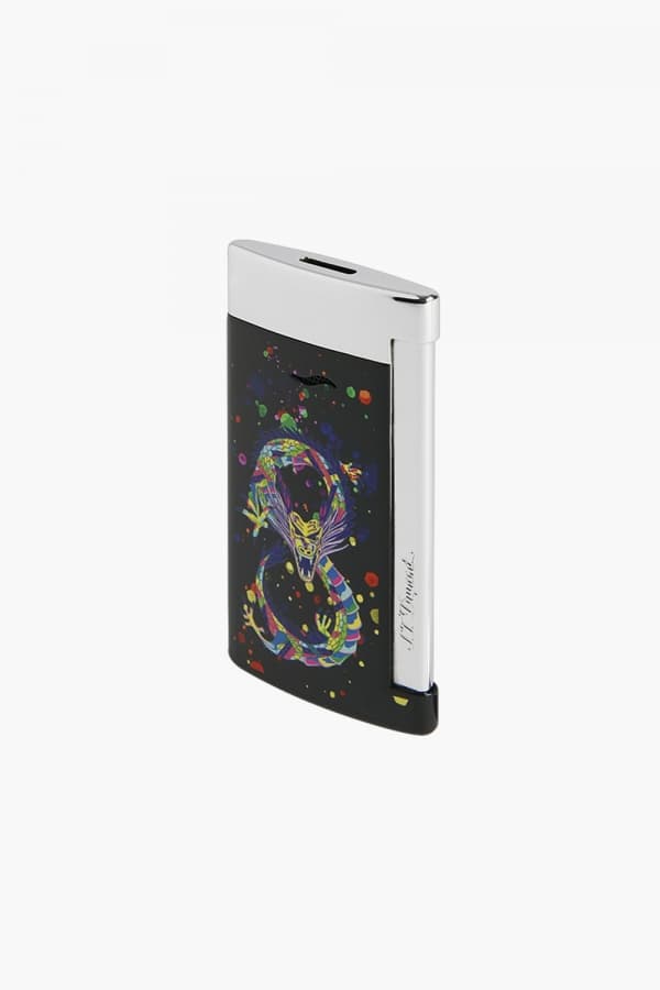 24 드래곤 슬림7 라이터 블랙/크롬 CA27777Z