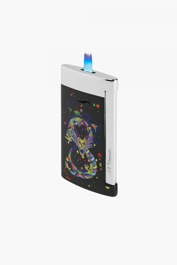 24 드래곤 슬림7 라이터 블랙/크롬 CA27777Z